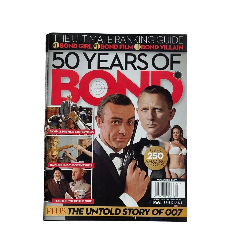 AMI 50 Years‎ of Bond Magazine 007 Collector Skyfall Sean Connery Daniel Craig